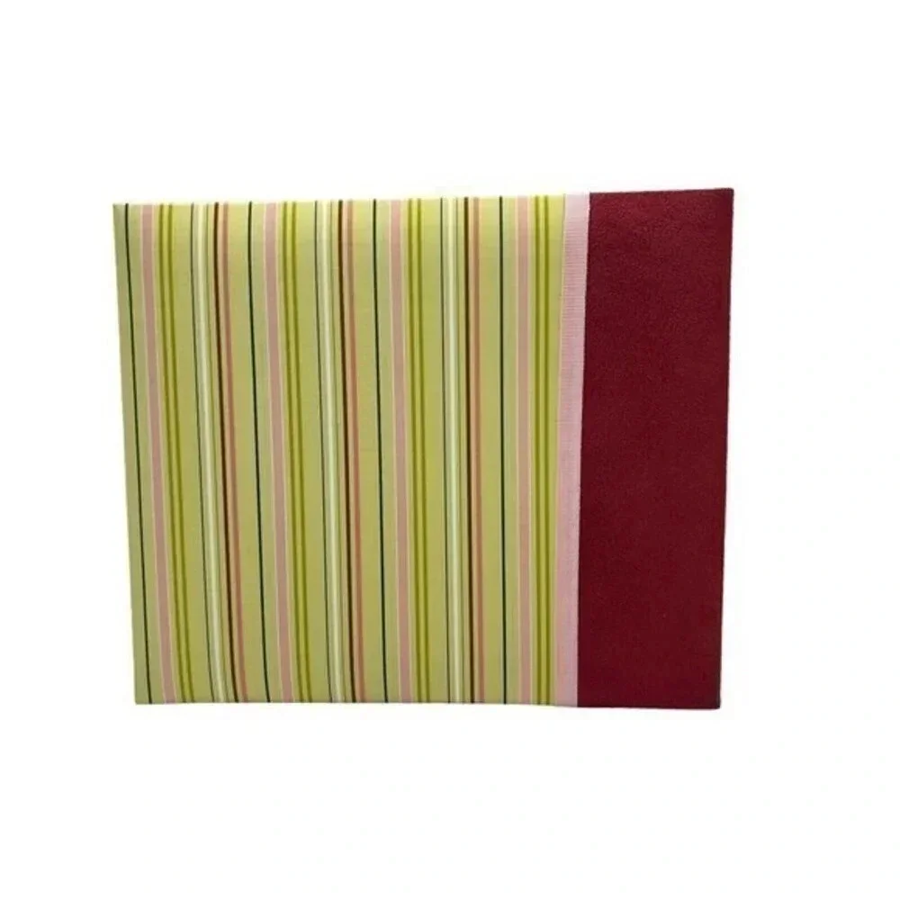 ChatterBox Postbound 8 x 8‎ inch Scrapbook Pink Green Stripe New Open Package​​